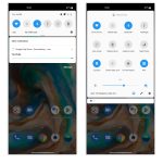 The notification panel.