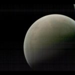 MarCO-B took this image of Mars from about 6,000 kilometers away during its flyby of the Red Planet on Nov. 26, 2018.