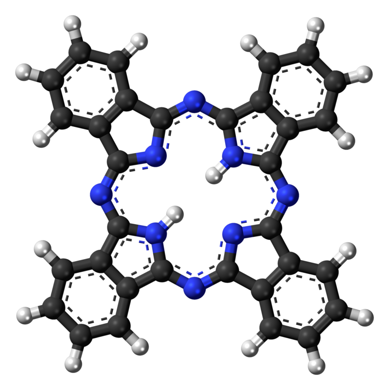 Diagram of a large, roughly square molecule.