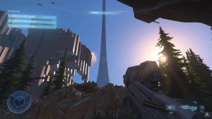 Screenshot from upcoming Halo video game.