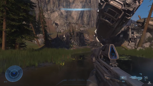 Screenshot from upcoming Halo video game.