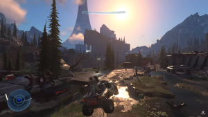 Screenshot from upcoming Halo video game.