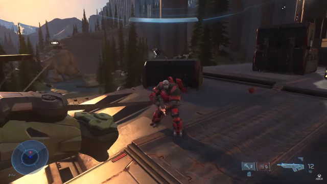 Screenshot from upcoming Halo video game.