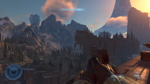 Screenshot from upcoming Halo video game.