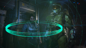 Screenshot from upcoming Halo video game.