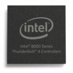 A render of the 8000-series controller chips for Thunderbolt 4.