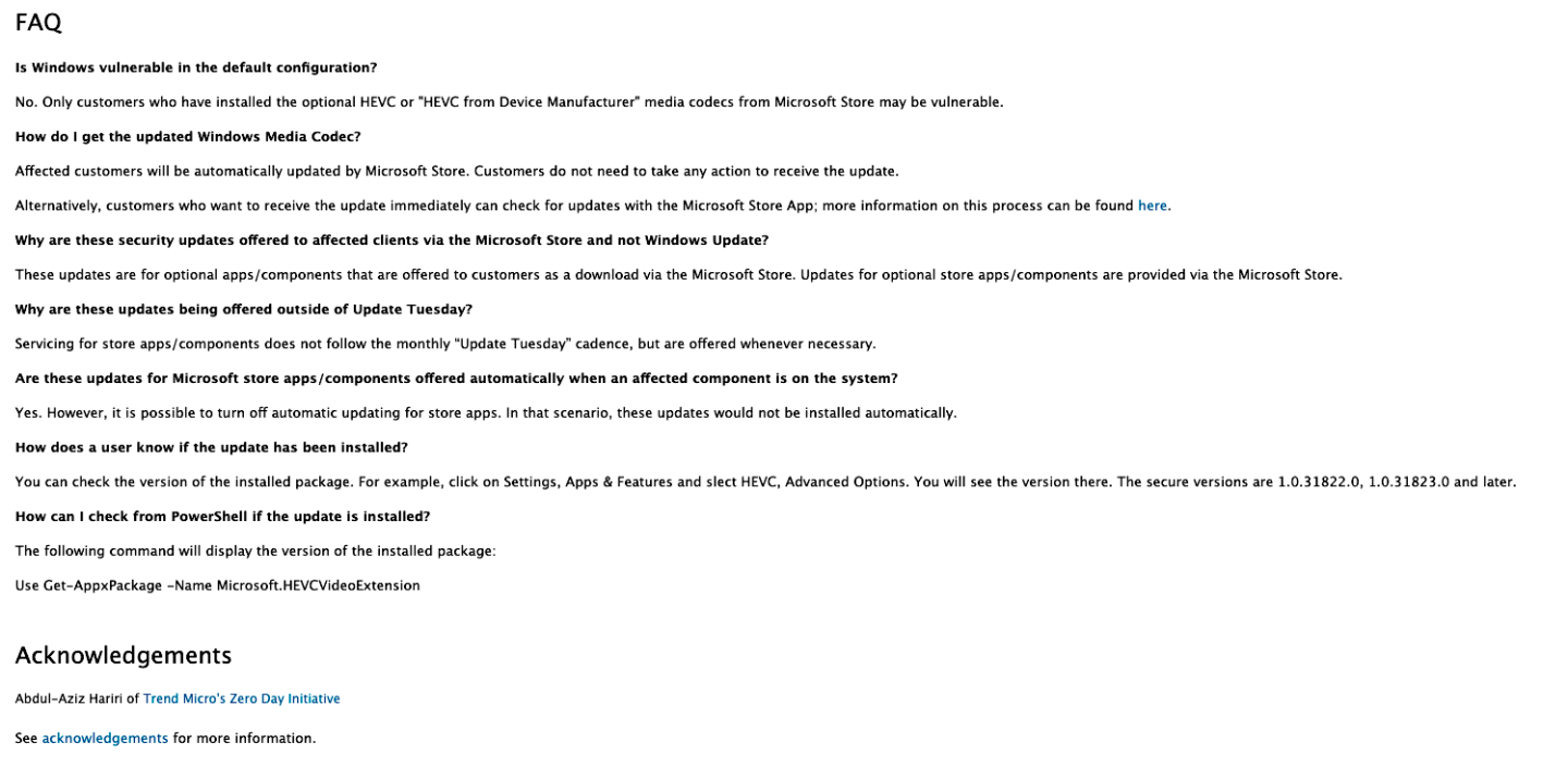 Unscheduled fixes released for critical flaw in optional Windows codec ...