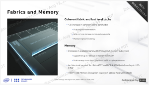 memory and fabric improvements in tiger lake