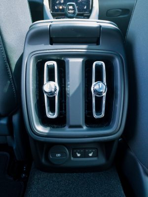 The rear air vents in a polestar 2