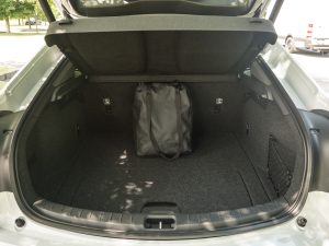 The cargo area of a polestar 2