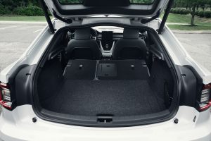 The cargo area of a polestar 2