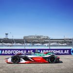 Lucas di Grassi in an Audi Sport Formula E car