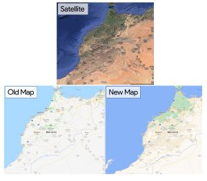 Pictures of Google Maps.