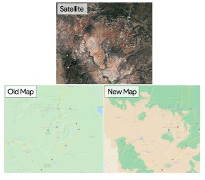 Pictures of Google Maps.