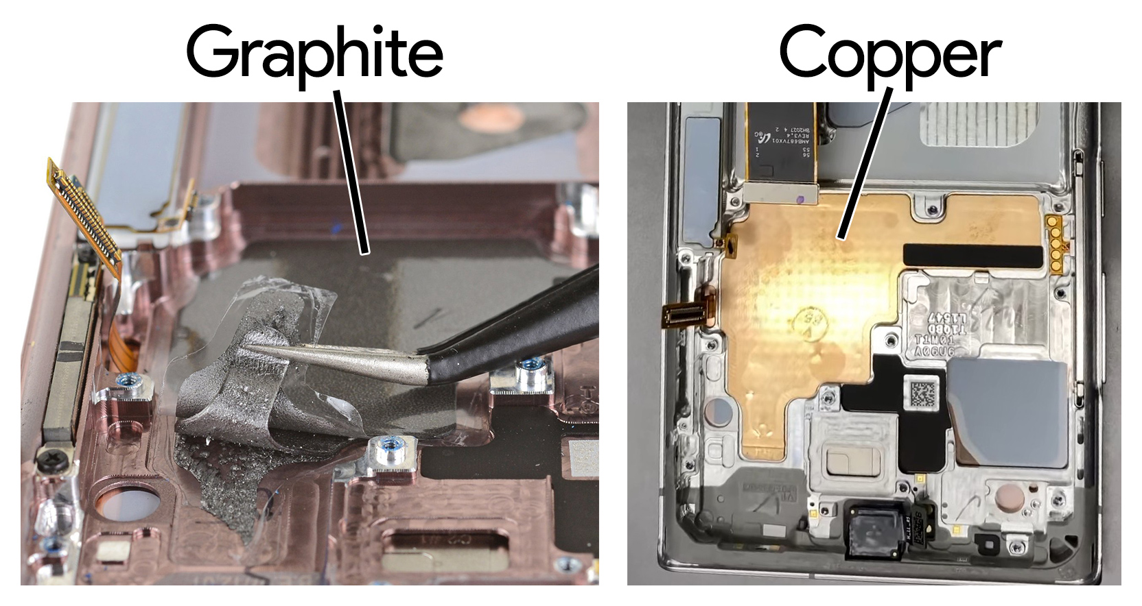 Galaxy - distillation様用 Note 20 Ultra 5G Galaxy Note 20 Ultra teardowns show two different cooling