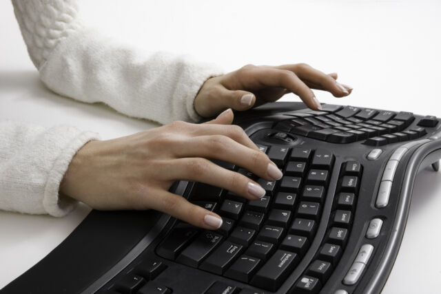 The classic split-key keyboard has helped a lot with typing-related repetitive stress injuries.