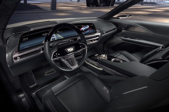 The interior of the Cadillac Lyriq