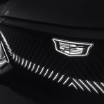 The illuminated grille of the Cadillac Lyriq