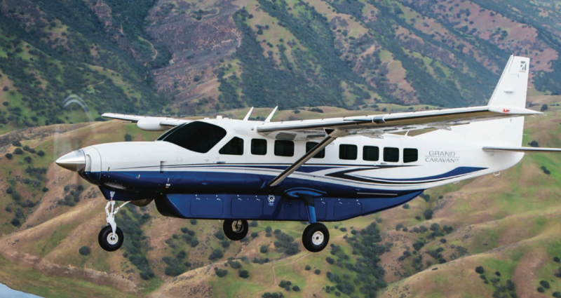 A Cessna Grand Caravan, flown by a pilot as photographed. But...