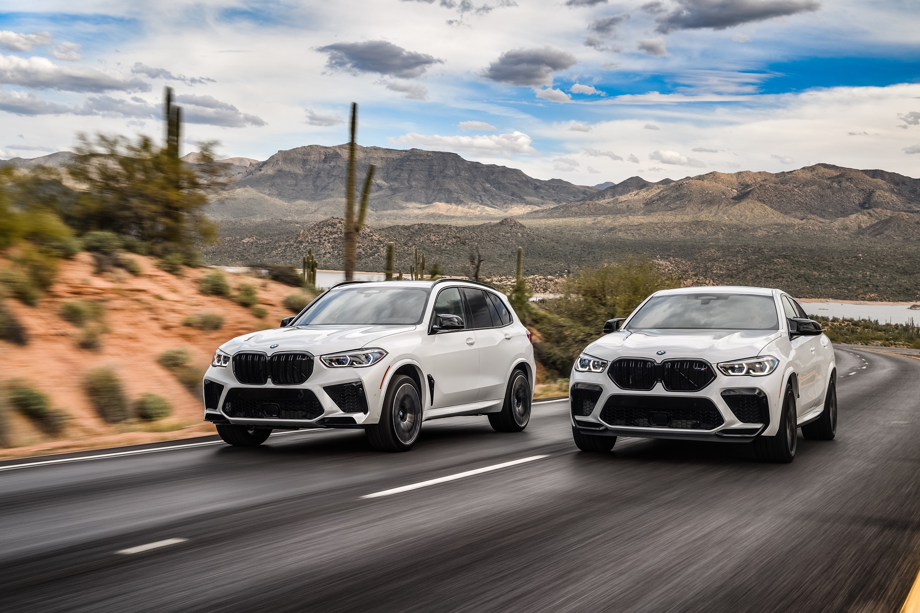 The new BMW X5 and the new BMW X6.