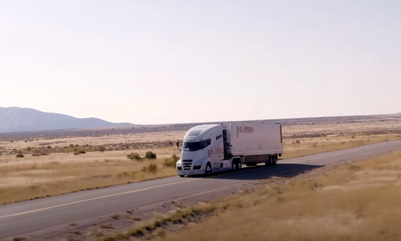 A 2018 Nikola video showed the Nikola One prototype rolling down a shallow hill in Utah. Nikola now says it never claimed the truck was driving under its own power.