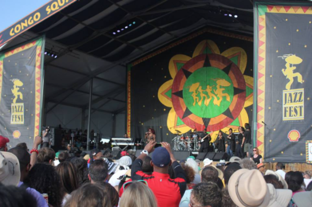 Part of Jazz Fest's charm in the before times is the sheer variety of what you may wander into. Never thought I'd see Chaka Khan, but she was awesome in 2014.