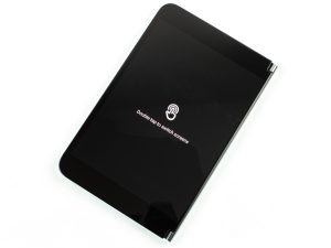 Pictures of the Microsoft Surface Duo.