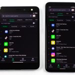 The Surface Duo's short, fat display doesn't leave a lot of space for app content. Here, it shows five apps on this list, while the more portable Pixel 4 XL shows seven apps.