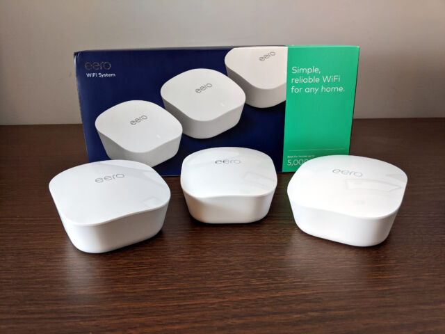 We expect the new Eero Pro to look largely like the existing Eero Pro or the Amazon Eero units shown here.