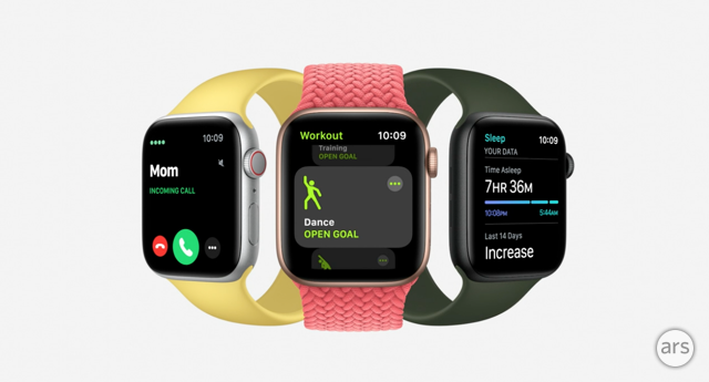 The Apple Watch SE looks and works similarly to the flagship Apple Watch Series 7 at a lower cost, though it ditches the latter's always-on display, ECG, and blood oxygen monitor, and its display is ever-so-slightly smaller.