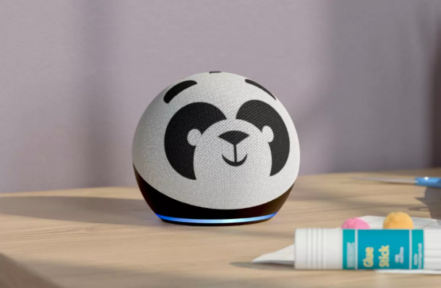 Echo Dot 4th-gen is also available in kid-friendly motifs, such as this panda.