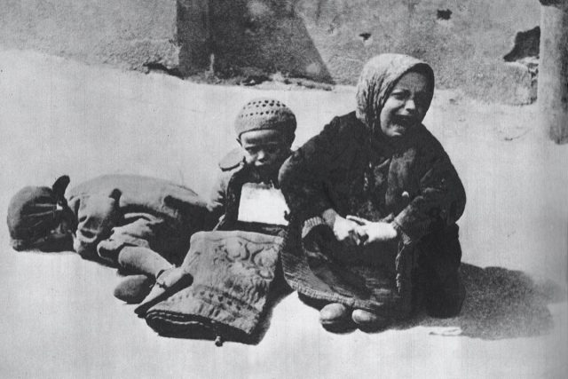 Homeless children in the Warsaw Ghetto, circa 1941.