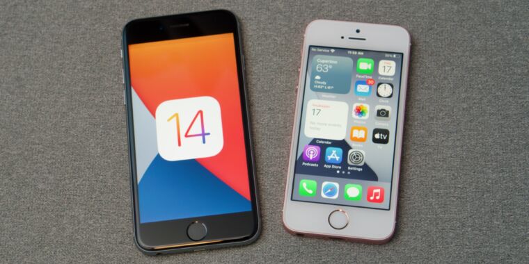 Ios 14 On The Iphone 6s And Se Performance Is Fine Other Stuff Is Not Ars Technica