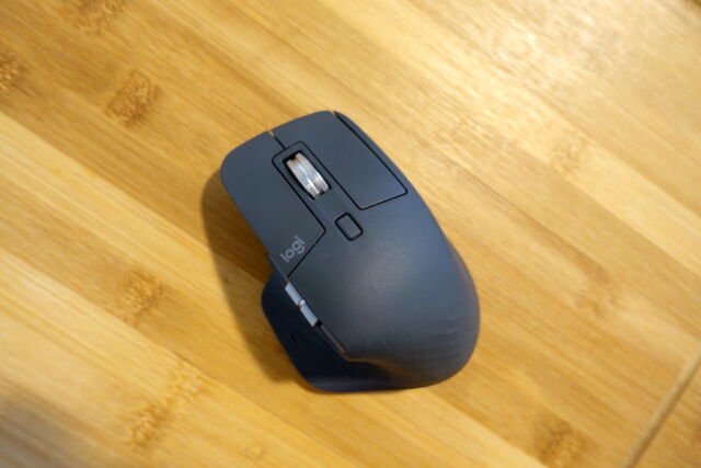 Logitech's MX Master 3 wireless mouse.