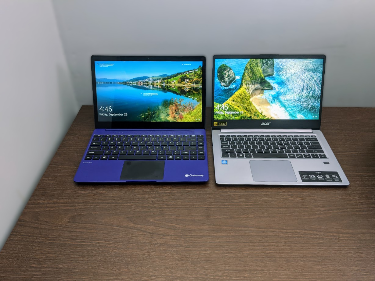 complexiteit Ik geloof ongeduldig Battle of the $350 laptops: Acer Swift 1 vs. Gateway Ryzen 3 3200U | Ars  Technica