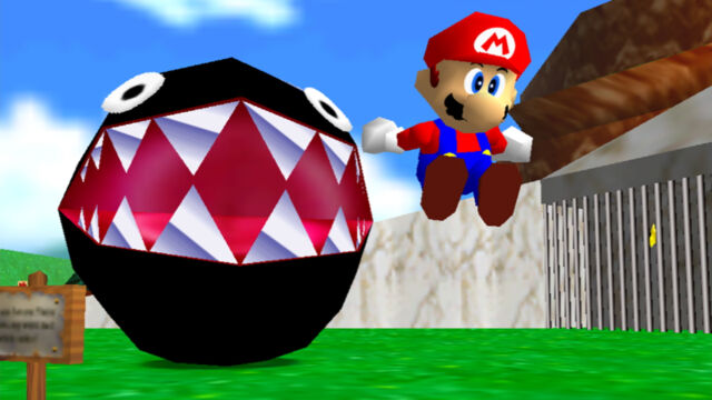 <em>Super Mario 64</em> in <em>Super Mario 3D All-Stars</em>.