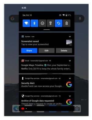 Pictures of the Surface Duo's OS during the rare times it chooses to work.