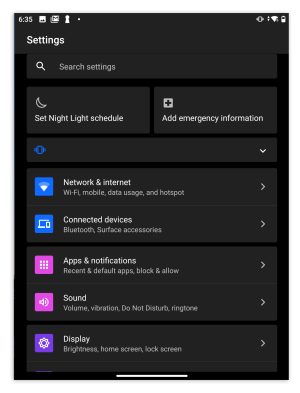 Pictures of the Surface Duo's OS during the rare times it chooses to work.