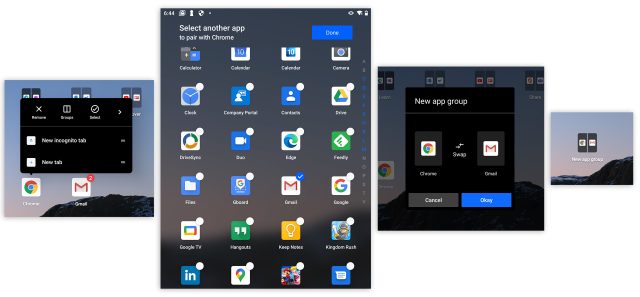 Pictures of the Surface Duo's OS during the rare times it chooses to work.