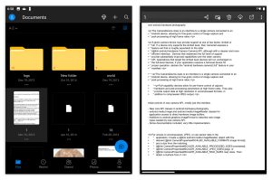 Pictures of dual-screen apps.