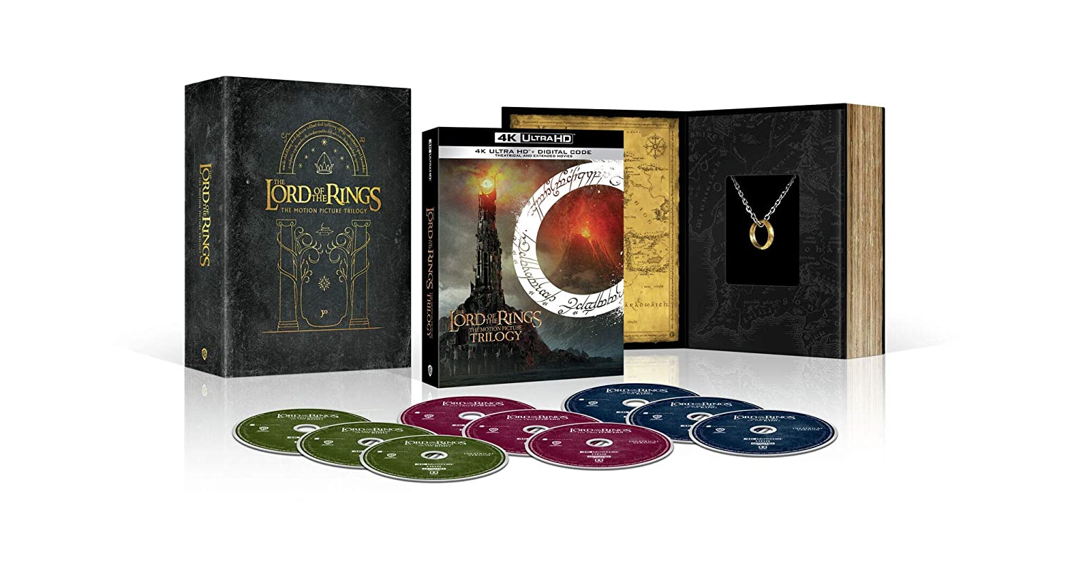 4k UHD + BluRay Lord store of The Rings Steelbook Trilogy