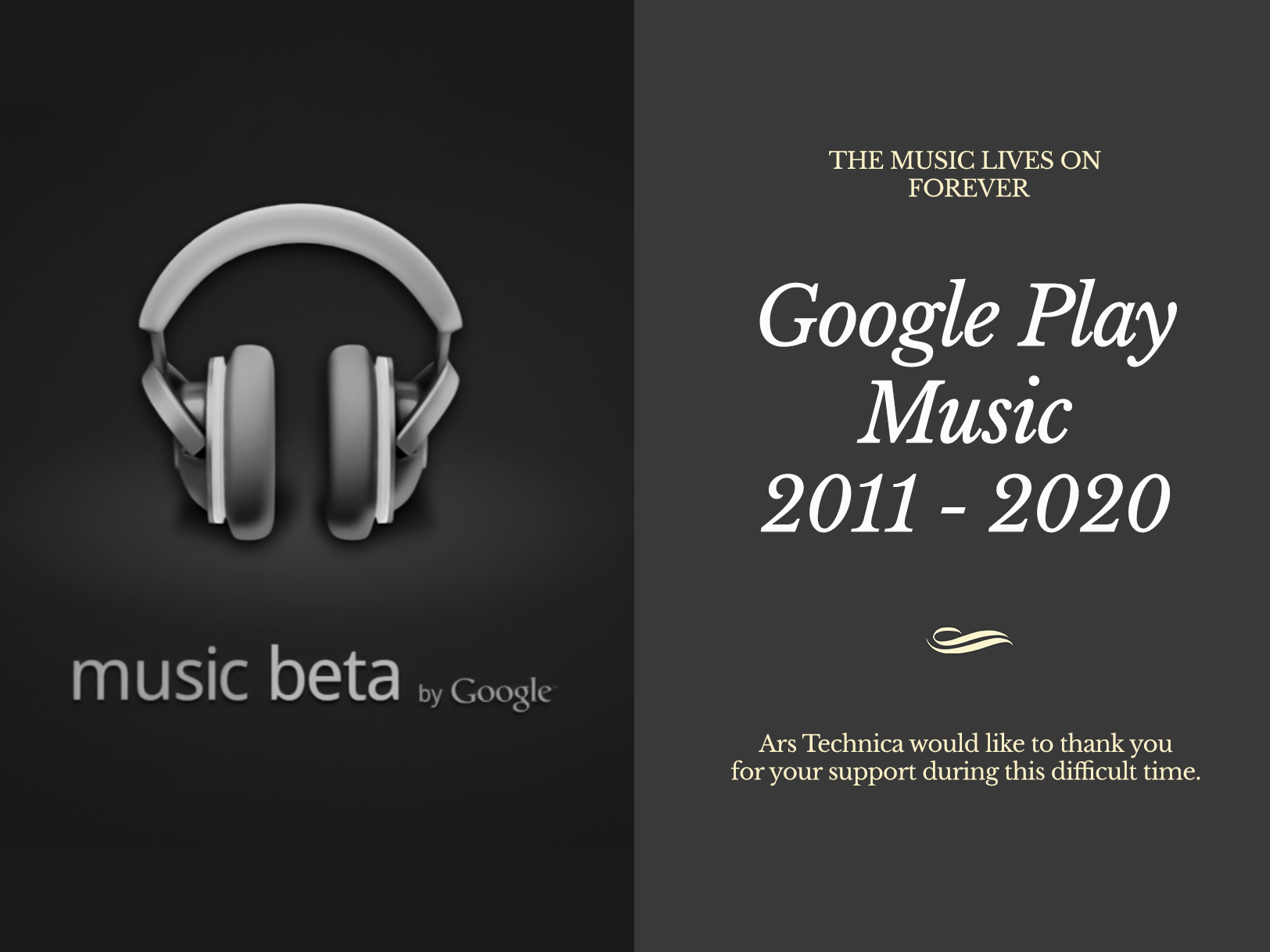 RIP Google Play Music, 2011 – 2020