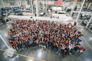Photo of Virgin Orbit factory.