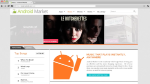 Pictures of Google Music.