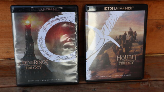 4K Blu-ray sets for the <em>Lord of the Rings</em> and <em>Hobbit</em> trilogies.