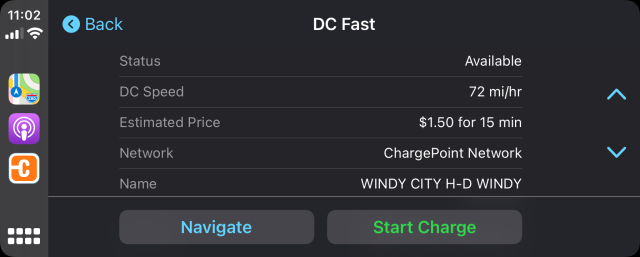 Chargepoint carplay store