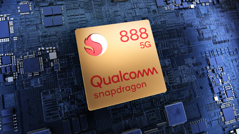 The Snapdragon 888, sitting on the world's biggest ARM motherboard.
