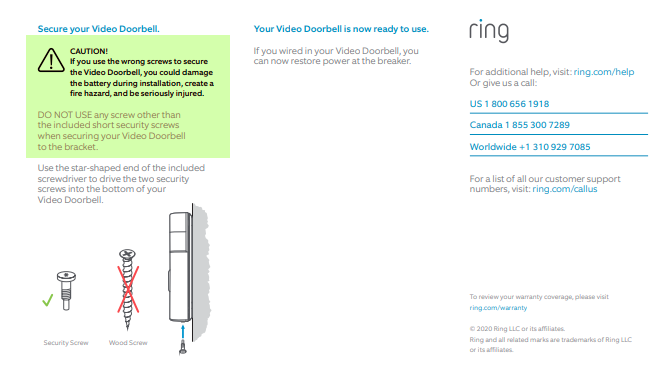 Ring Recalls Video Doorbells (2nd Generation) Due to Fire Hazard