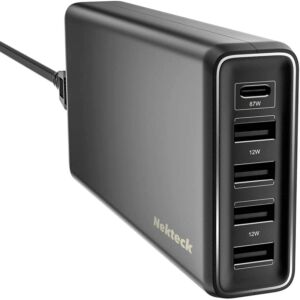 Nekteck 5-Port 111W USB-C Wall Charger Station product image