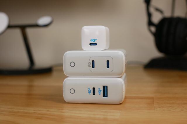 Anker's PowerPort III Nano (top) can refill new iPhones at maximum speeds.